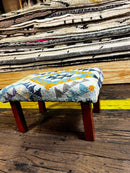 Chris Kirkpatrick Wooden Upholstered Stool 12x18x10 (Assorted Styles) | Banana Manor Rug Company