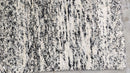 Clark Griswold 4x6 Handwoven Black and White Sari Silk Durrie Rug | Banana Manor Rug Company