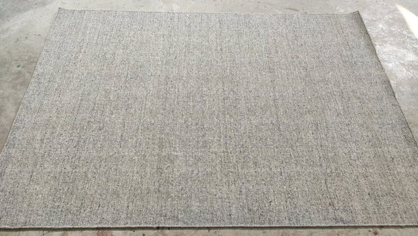 Clem 4.6x6.6 Grey Handwoven Durrie Rug | Banana Manor Rug Company