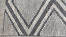 Cole 5x7.6 Handwoven Diamond White and Grey Durrie Rug | Banana Manor Rug Company