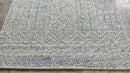Emma Mackey 5x7.6 Ivory and Blue Hand-Tufted Rug | Banana Manor Rug Company