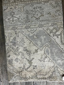 "Ernesta" Grey Hand-Knotted Oushak Sample | Banana Manor Rug Company