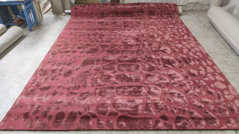 Fish House Punch 8x11 Red Hand-Tufted Rug | Banana Manor Rug Company