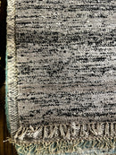 Foster Cream and Brown Handwoven Sari Silk Rug (Available in Various Sizes) | Banana Manor Rug Factory Outlet