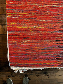 Foxy Love 5.3x7.6 Multi-Colored Modern Sari Silk Rug | Banana Manor Rug Factory Outlet