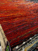 Foxy Love 5.3x7.6 Multi-Colored Modern Sari Silk Rug | Banana Manor Rug Factory Outlet