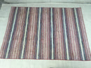 Fred Cuervo Striped Hand Loomed Dhurrie Rug 5'x7' | Banana Manor Rug Company