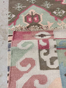 Freya 2.9x15.6 Multi-Colored Patched Kilim Runner | Banana Manor Rug Company