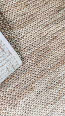 Hotville 5x7.3 Handwoven Natural Big Rib Jute Rug | Banana Manor Rug Company
