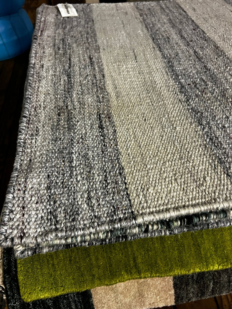 I Bumble 4 Ya 2.6x8.3 Grey and Natural Handwoven PET Yarn Runner | Banana Manor Rug Factory Outlet