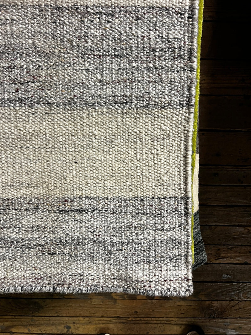 I Bumble 4 Ya 2.6x8.3 Grey and Natural Handwoven PET Yarn Runner | Banana Manor Rug Factory Outlet