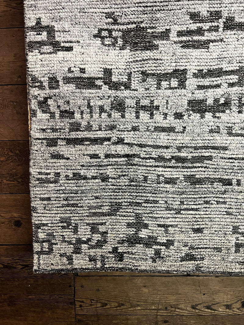 Joel Flaherty 4x6 Gray Hand-knotted Modern Abstract Rug | Banana Manor Rug Company