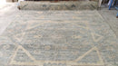 Kaleah 7.9x10 Grey and Beige Hand-Knotted Oushak Rug | Banana Manor Rug Company