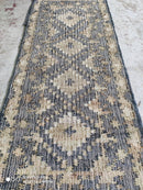 Keen 2.6x6.6 Handwoven Dark Gray and Natural Jute Runner | Banana Manor Rug Company