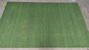 Latta 5x8 Handwoven Green Sari Silk Durrie Rug | Banana Manor Rug Company