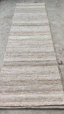 Lil' Wayne 2.6x8.3 Beige Handwoven PET Yarn Runner | Banana Manor Rug Company