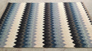 Meg Multi-Colored Blue & White Handwoven Kilim Rug 5x8