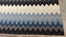 Meg Multi-Colored Blue & White Handwoven Kilim Rug 5x8