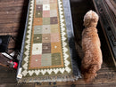 Modern Multi-Colored 2.3x9 and 2x9 Handwoven Durrie Runner | Banana Manor Rug Factory Outlet