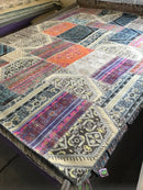 Mona Lisa 9x12 Multi-Colored Hand-Knotted Patched Rug | Banana Manor Rug Company