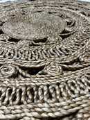 P.J. Clarke 4x4 Handwoven Round Natural Jute Rug | Banana Manor Rug Factory Outlet