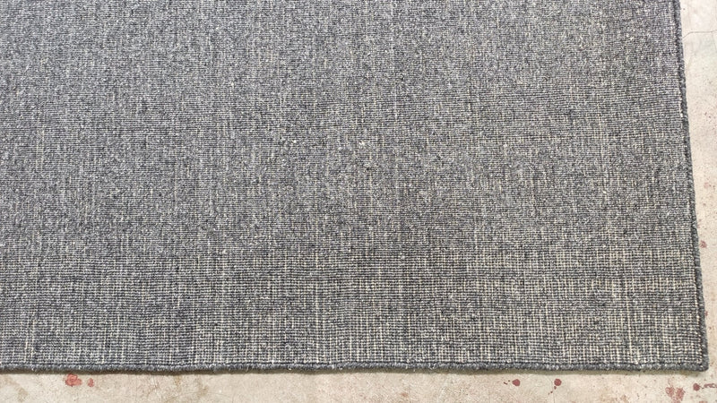 Puts the Cray in Crazy 2.9x5 Dark Grey Handwoven Durrie Rug | Banana Manor Rug Company