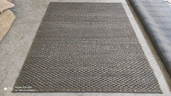 Rick Wright 4.9X10 Grey Loop Durrie | Banana Manor Rug Company