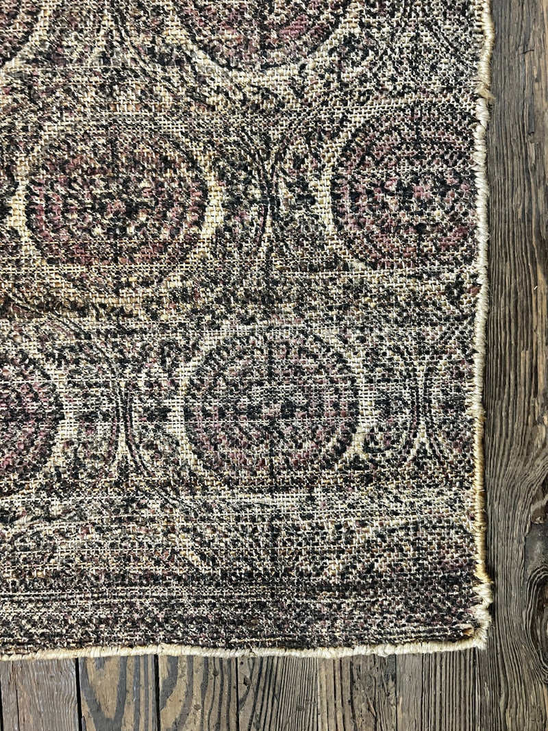 Ronan T. 3.6x7.9 Handwoven Natural Kilim Jute Runner