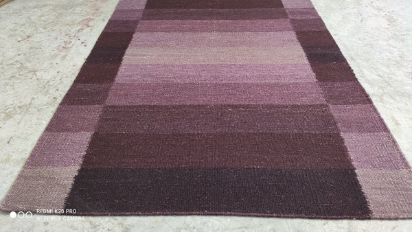 The Continental Handwoven 4x5.9 Durrie Rug | Banana Manor Rug Company