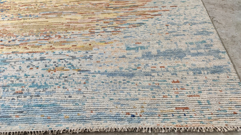 Thea Sofie Loch Naess 8x10.6 Multi-Colored Hand-Knotted Abstract Rug | Banana Manor Rug Company
