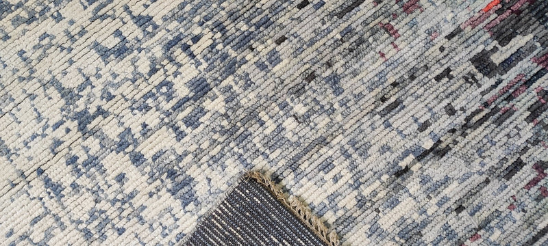 Thea Sofie Loch Naess 8x10.6 Multi-Colored Hand-Knotted Abstract Rug | Banana Manor Rug Company