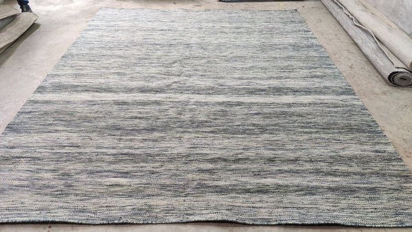 Thunder Thallows 8.3x10.3 Green Handwoven PET Yarn Rug | Banana Manor Rug Company