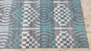 Tiberius Thomson 5.3x7.6 Green and Grey Modern Sari Silk Rug | Banana Manor Rug Company