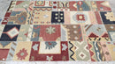 Tiger de Blanc 5x7.9 Hand-Knotted Muti-Colored Patched Kilim Rug