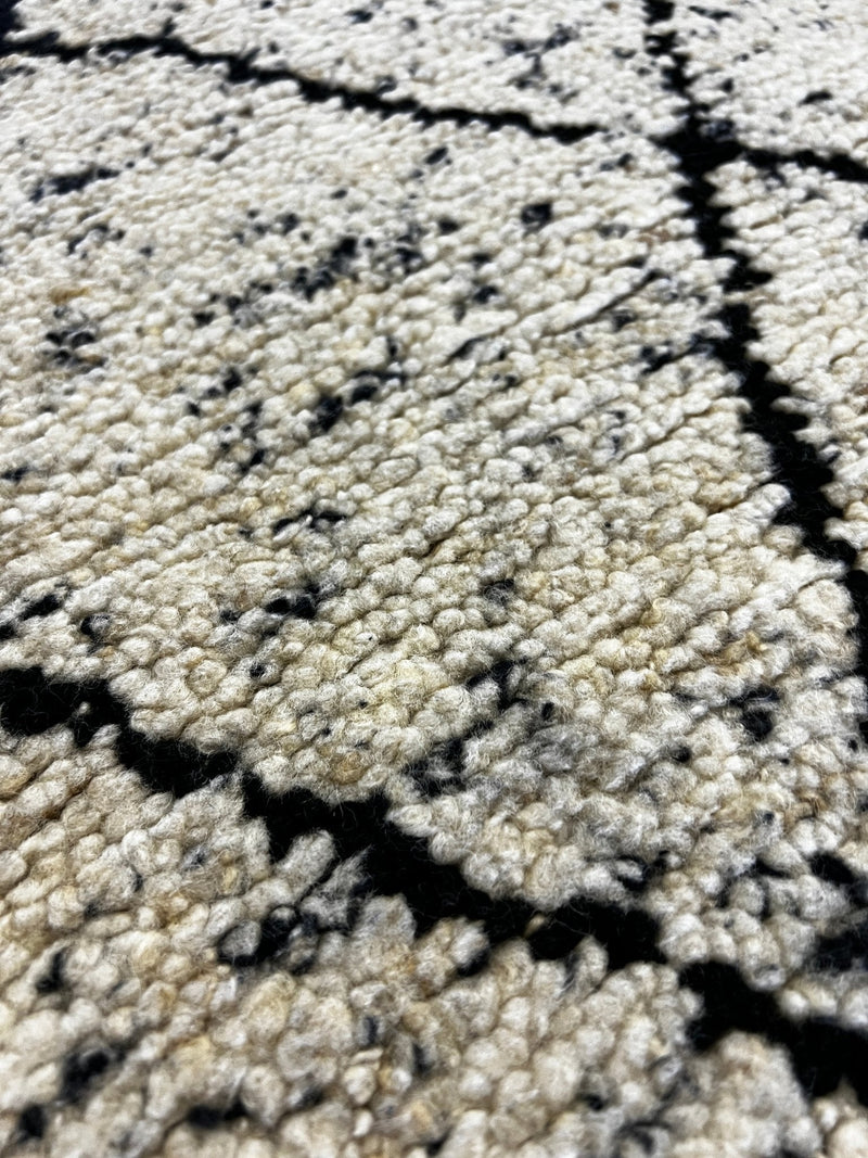 Tracey Bluth 8x10 Natural and Black Handwoven Rug | Banana Manor Rug Company