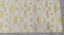 Yuzu 5.3x7.6 Lemon and White Stone Pattered Sari-Silk Rug | Banana Manor Rug Company