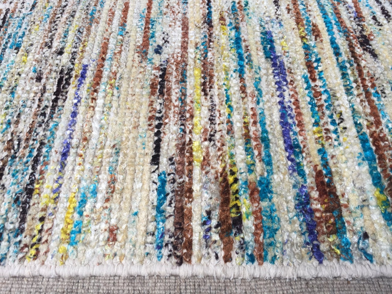 Ziggy Stardust Handwoven Multi-Color Zero Pile Rug 5' 6" X 7' 6" | Banana Manor Rug Company